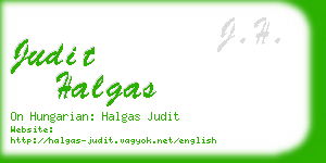 judit halgas business card